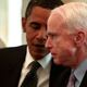 Back when President Barack Obama had black hair (L) with Sen. John McCain (R-AZ) during a meeting with a bipartisan group of Senators and members of Congress in the State Dining Room at the White House June 25, 2009, in Washington, D.C. Obama hosted the bipartisan group of Senate and House members to begin a dialogue on immigration with the hope of starting the debate later this year.
